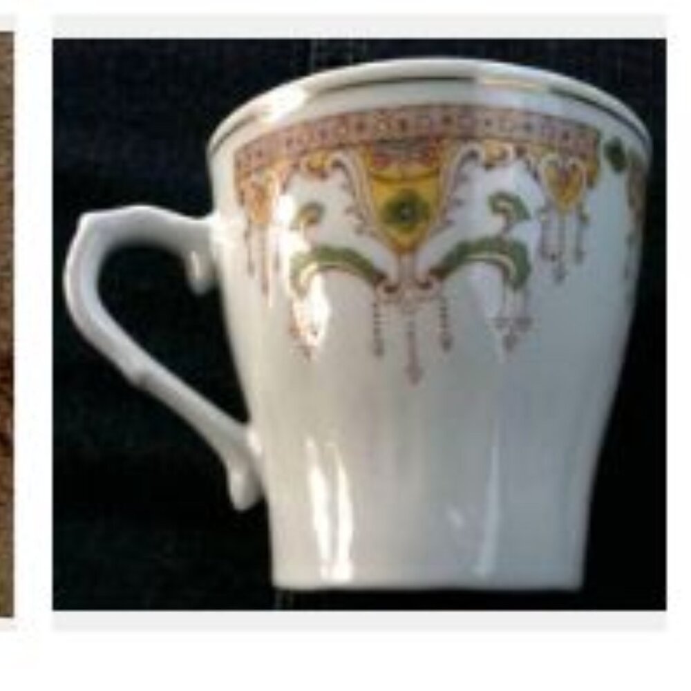 China - 6 tea cups with saucers